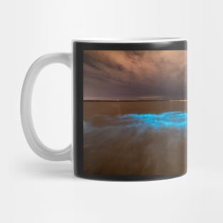 Bioluminescent plankton at Aberavon, Wales Mug